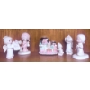 Image 5 : Precious Moments Figurines, Nativity Scene, Snow Globe, and Embroidered Wall Hanging
