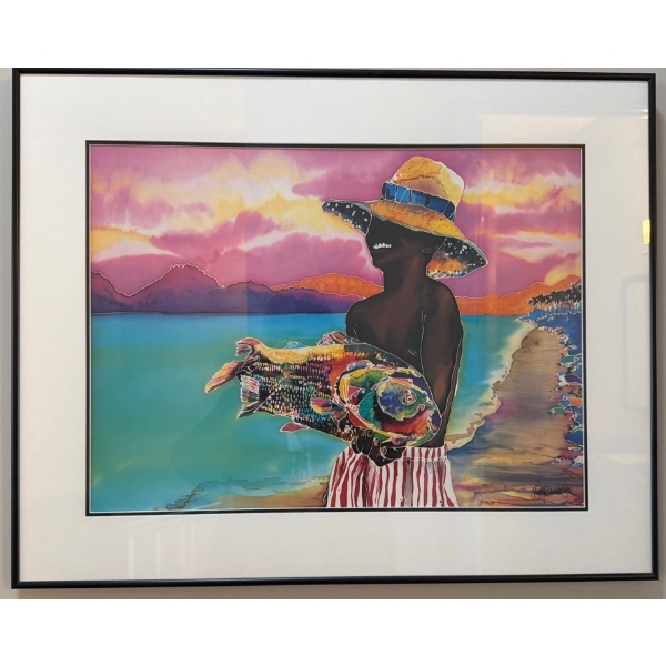 "Fish Market" By Artist Jennifer Markes  24x30"tall