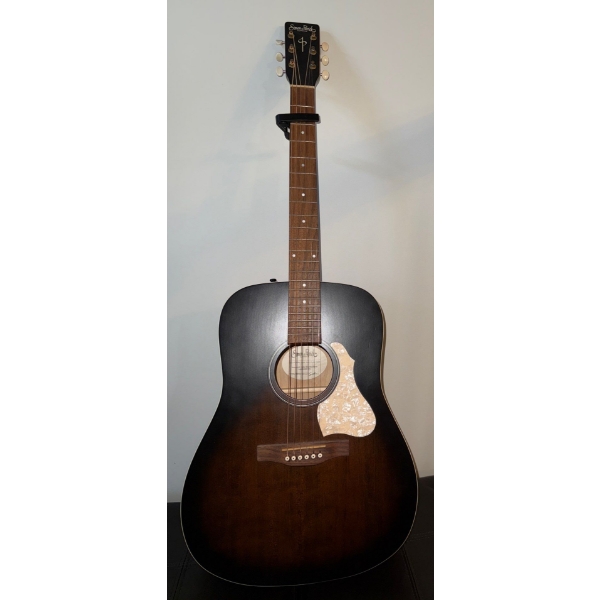 Art & Luthrie Americana Cutaway Faded Black Acoustic-Electric Guitar  Dreadnought Style w/built in T