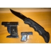 Image 1 : KERSHER Black Horse II Lockback 1060A Folding Knife w/ Handgun Butane Torches