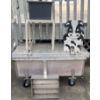 Image 1 : Outdoor Items Lot Featuring Storage Bin, Planter, and Decor