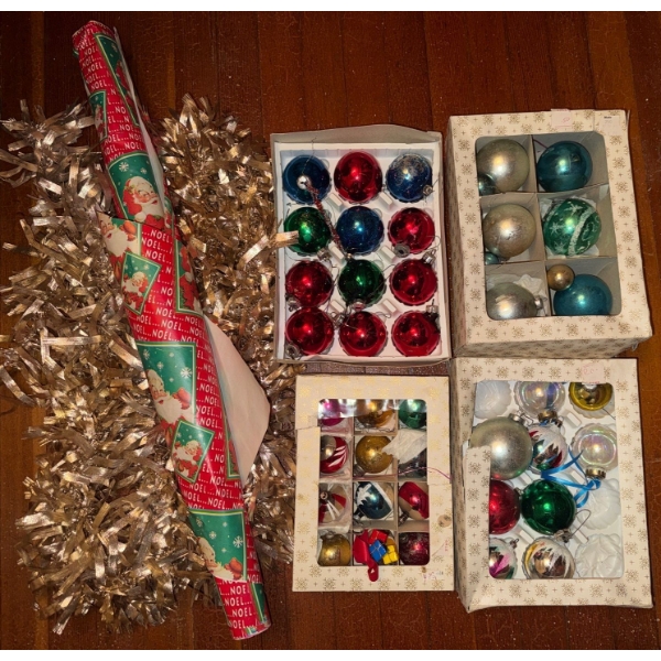 Vintage Christmas Wrap Decorations & Ornaments - Made In Germany