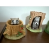 Image 4 : Collectible Hand Painted Porcelain 'Woodland Surprises' Animals (5pcs) Jacqueline B. Smith 