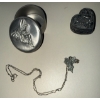 Image 2 : Waterford Crystal Mantle Clock Book Collection Pewter Trinket Boxes Handcarved Figurine & more