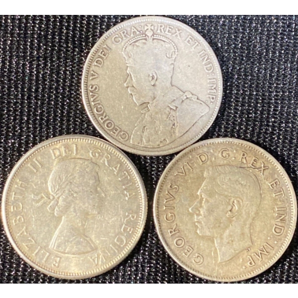 Canadian Silver Half Dollars