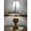 Image 5 :  pair of matching brass lamps with nice white shades . 