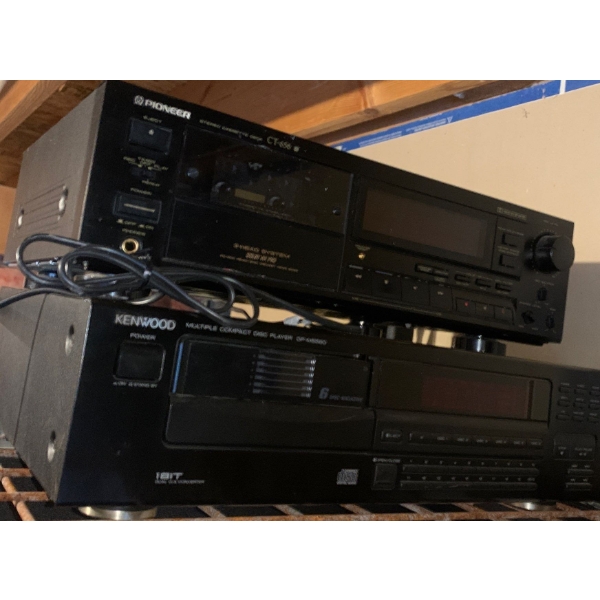 Pioneer Stereo Cassette Deck Mo. CT656 w/ Kenwood Multiple Contact Player Mo. DP-M5560
