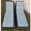 Image 2 : Lawn Loungers Bamboo w/ Tie Down Cushions Slightly Damaged
