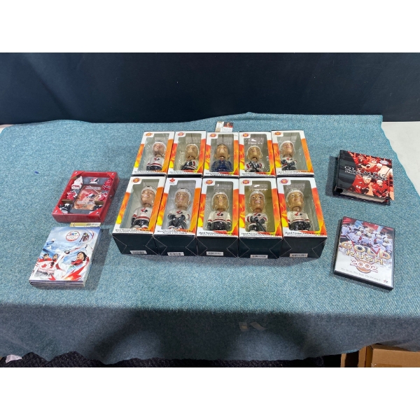 Hand Painted Team Canada Bobble Heads