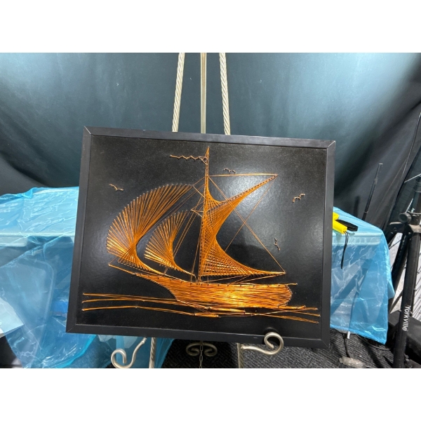 Copper Coloured Wire Ship