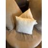 Image 4 : Exquisite Leather Swivel Chair w/ Matching Pillows - 43W, 33T 