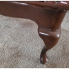 Image 2 : Mahogany Finish Queen Anne Style Coffee Table 45 W, 24 D, 16 T