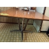 Image 3 : MCM Chrome Craft Dining Table, Walnut Laminate Vaneer (Contents NOT Included) - 53W, 41D, 31T 
