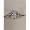 Image 6 : Engagement Ring Yellow Gold , 3.38G 1*203 CARAT CENTER DIAMOND , 6*0.42 CARAT DIAMONDS .