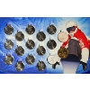 Image 1 : 2007 - Vancouver Olympics 2010 Circulation 17-Coin Set **MISSING TWO**