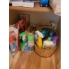 Image 5 : Closet Contents Including Linens, Household Items, and Cleaning Supplies