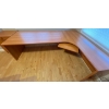 Image 1 : Home Office Essentials -  Teak L Shaped Desk w/ Matching Teak Filing Cabinet 32x16x33