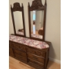 Image 2 : Wooden Dresser w/ Mirrors - 65W, 18D, 75T 