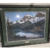 Image 1 : Numbered Print 69/650 "Mountain Serenity", Artist Fred Buchwitz, 41.5 X 33.5 Framed Under Glass