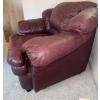 Image 2 : Burgundy Leather Arm Chair  31x35x43"tall