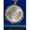 Image 2 : 1976 Olympic $10 Silver Coin on Silver chain and pendant 66.05g with original blue Velvet Box