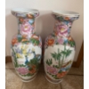 Giant Hand Painted Porcelain Decorative Asian Art Vases 25T