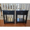 2 Piece Cherry Oak End Tables w/ Drawer - 20x20x24 - Stickley Furniture FINESSE