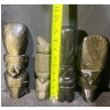 Image 12 : Hand Carved Black Obsidian Aztec Statues