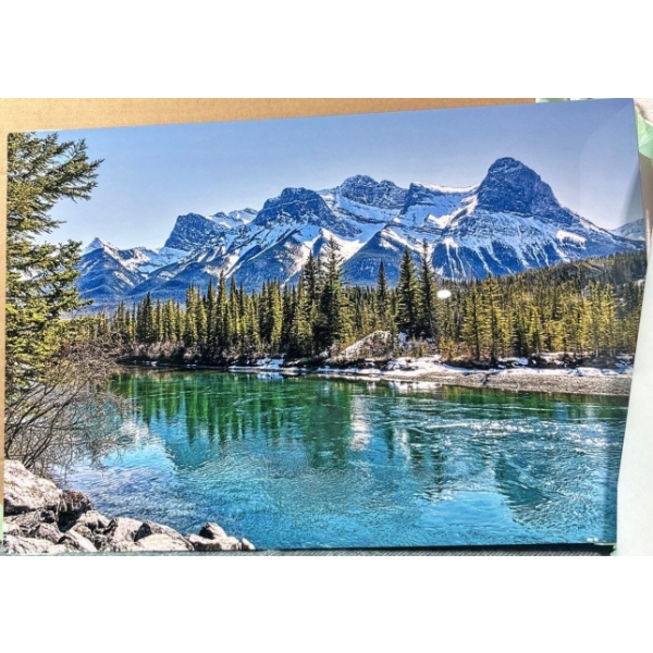 Mountain View Painting (24" X 16") With Wall Mount