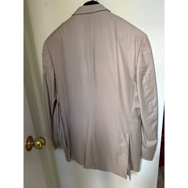 Canali Men's 42 Tall Beige Blazer Made in Italy