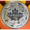 Image 2 : 2017 Royal Canadian Mint $3 "Heart of Our Nation" Pure Silver Coin 7.96 Grams