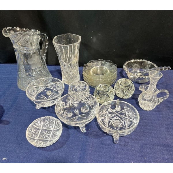 Crystal Vases and Serving Dishes