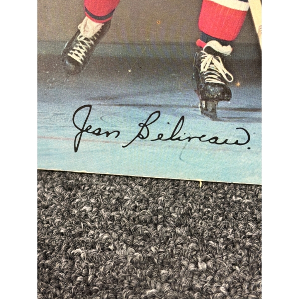 Montreal Canadiens Memorabilia Collection Featuring Jean Beliveau Signed Artwork