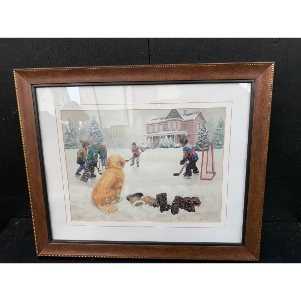Hockey  Print By M.G. Smith - 23x19 