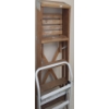 Image 2 : 4 Step Wooden Ladder and Metal Stool- 2 Step