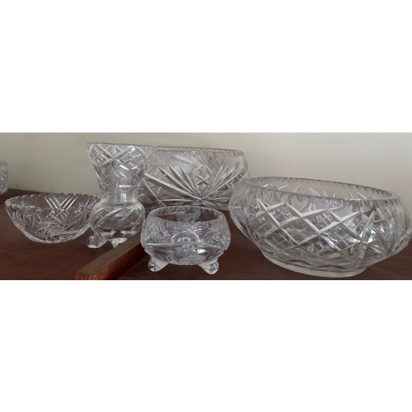 Crystal Collection Of Glassware & Collectibles- Bowl Selection w/Vases