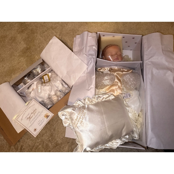 Prince George Baby Doll (22L) w/ Royal Wedding Flower Girls Dolls By Ashton Drake Galleries 