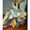 Image 3 : Porcelain Mudman Figurine - Shiwan Fisherman 8"Tall