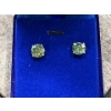 Image 1 : 6ct TW GRA Certified Round Brilliant Cut Moissanite set in Sterling Silver V Shaped Earrings