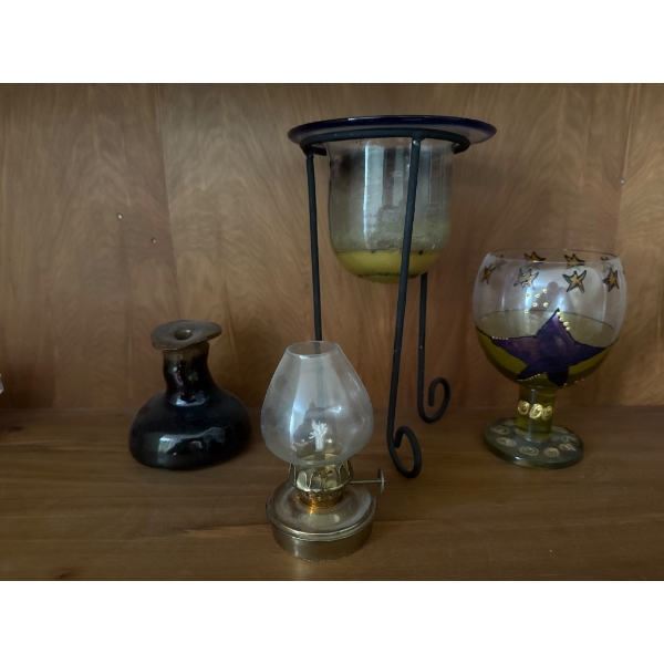 Decorative Glass and Metal Accent Items