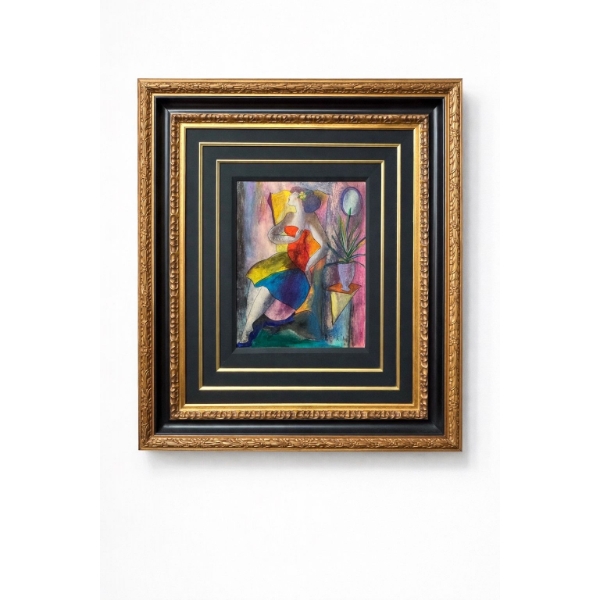 Linda Le Kinff Original Oil painting on wood panel Signed in pigment  Holidays In The Devon