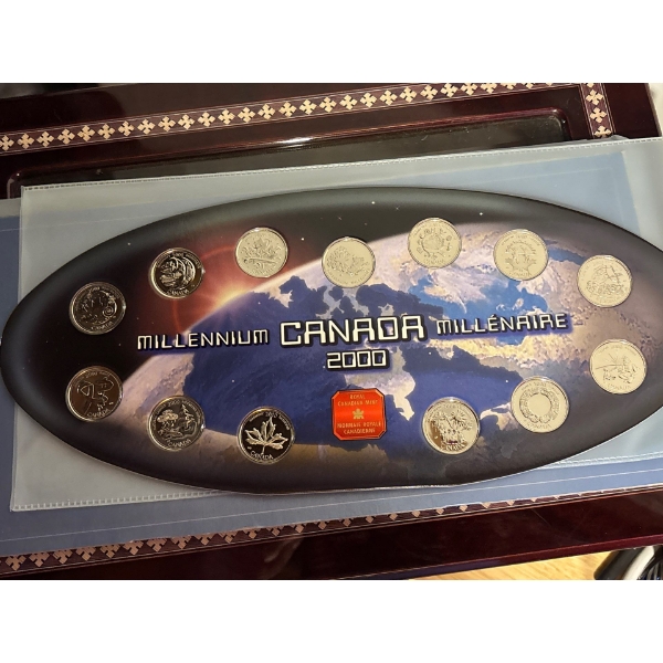 2000 25c Millennium Commemorative Uncirculated Coin Set