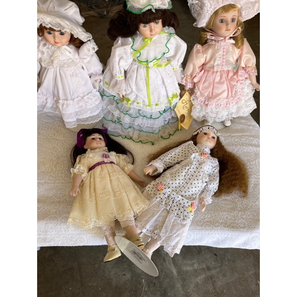 Doll collection with 5 collectors dolls