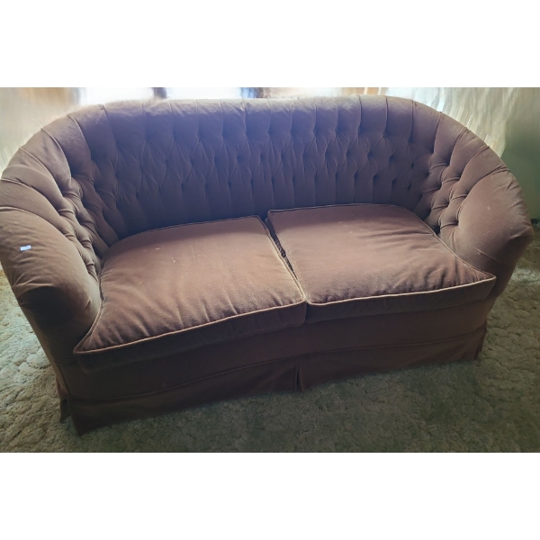 Tufted Upholstery- 2 Seat Sofa 67 W, 34 D, 28 T 