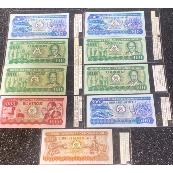 Collection of Mozambican Paper Money