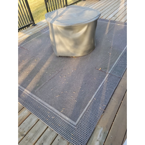 8x10 Quality Outdoor Patio Rug - Fire Table Not Included 