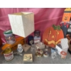 Image 1 : Misc. Home Collection Incl. Lamp, Tins, Princess Houseware Glass Figures, and More 