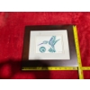 Image 1 : "Hummingbird & Moon" by Coast Salish Artist Joe Wilson (9" x 7.5" Inches Before Frame)
