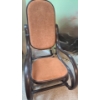 Image 2 : Rocking Chair with Velvet Upholstery 21 W, 48 D, 33 T
