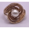 Image 1 : One Lady's Pearl Ring 14 YG, Weighs 7.3g 